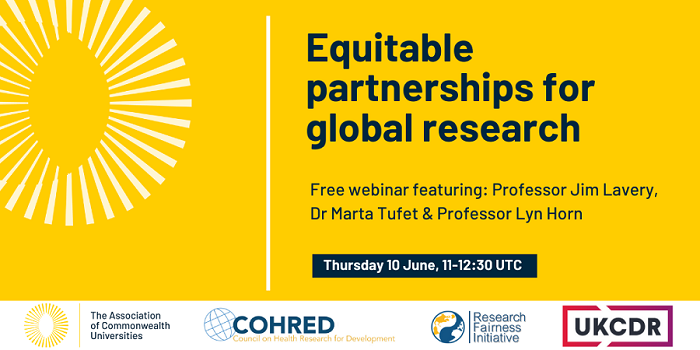 Equitable Partnerships For Global Research Webinar - Research.